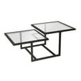 thumbnail image 2 of Evelyn&Zoe Amalie 43" Wide Square Coffee Table, Blackened Bronze, 2 of 8