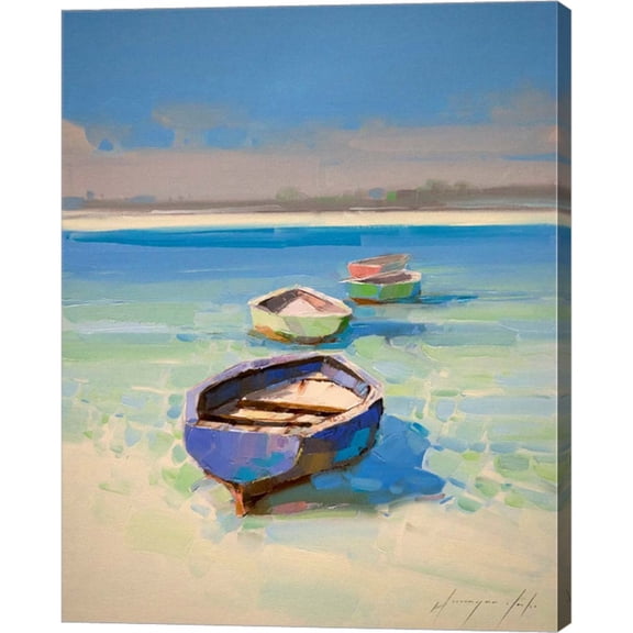 Great Art Now Caribbean Shore by Vahe Yeremyan, Canvas Wall Art, 22W x 28H