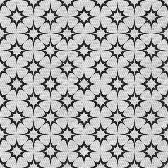 Ahgly Company Indoor Square Patterned Platinum Gray Area Rugs, 4' Square