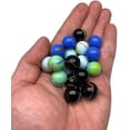 thumbnail image 2 of 50 Marble Game Glass Marbles, 25mm, Mixed Colors., 2 of 5
