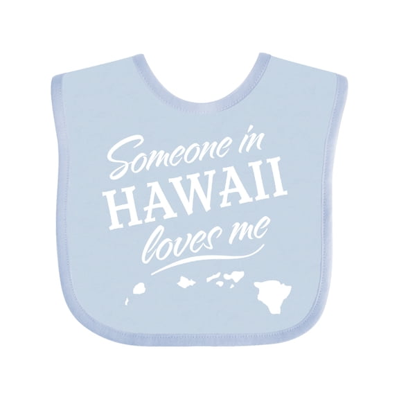 Inktastic Someone in Hawaii Loves Me Boys or Girls Baby Bib