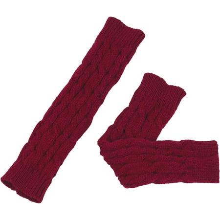 

FENGArm Warmers Long Fingerless Gloves Elbow Length Gloves with Thumb Hole Comforatable Long Stretchy Mittens Soft Winter Fingers Wrist Hand Cover for Birthday Gift Women-240521