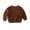 1-Brown, variant on Hjtefg Toddler Baby Girl Boy Knit Sweater - Warm Crewneck Pullover Sweatshirt, Long Sleeve Top, Soft Casual Fall Winter Clothes, Cute & Cozy Kids Blouse,Color: 1-Brown Size: 4-5 Years