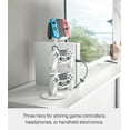 thumbnail image 5 of Yamazaki Home Controller Stand, White, Steel, Adjustable Tiers, 5 of 7