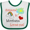thumbnail image 3 of Inktastic Someone in Montana Loves Me Boys or Girls Baby Bib, 3 of 4