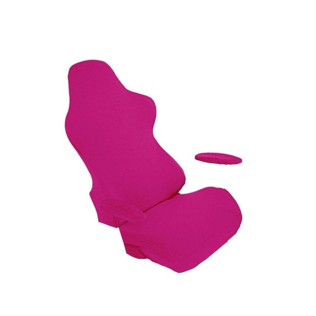 Housse de Chaise de Jeu Douce pour Chaise Pivotante Inclinable de Course Rose Foncé