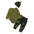 thumbnail image 5 of Styles I Love Infant Baby Boys Mama's BOY Long Sleeve Bodysuit and Pants with Hat 3pcs Cotton Camo Outfit, 5 of 13