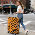 thumbnail image 5 of Stretch Luggage Cover XL(29-32in)– Elastic Travel Suitcase Protector with Handle Openings & Bottom Closure, Washable Polyester Spandex Suitcases Cover, Leopard Animal Print, 5 of 5