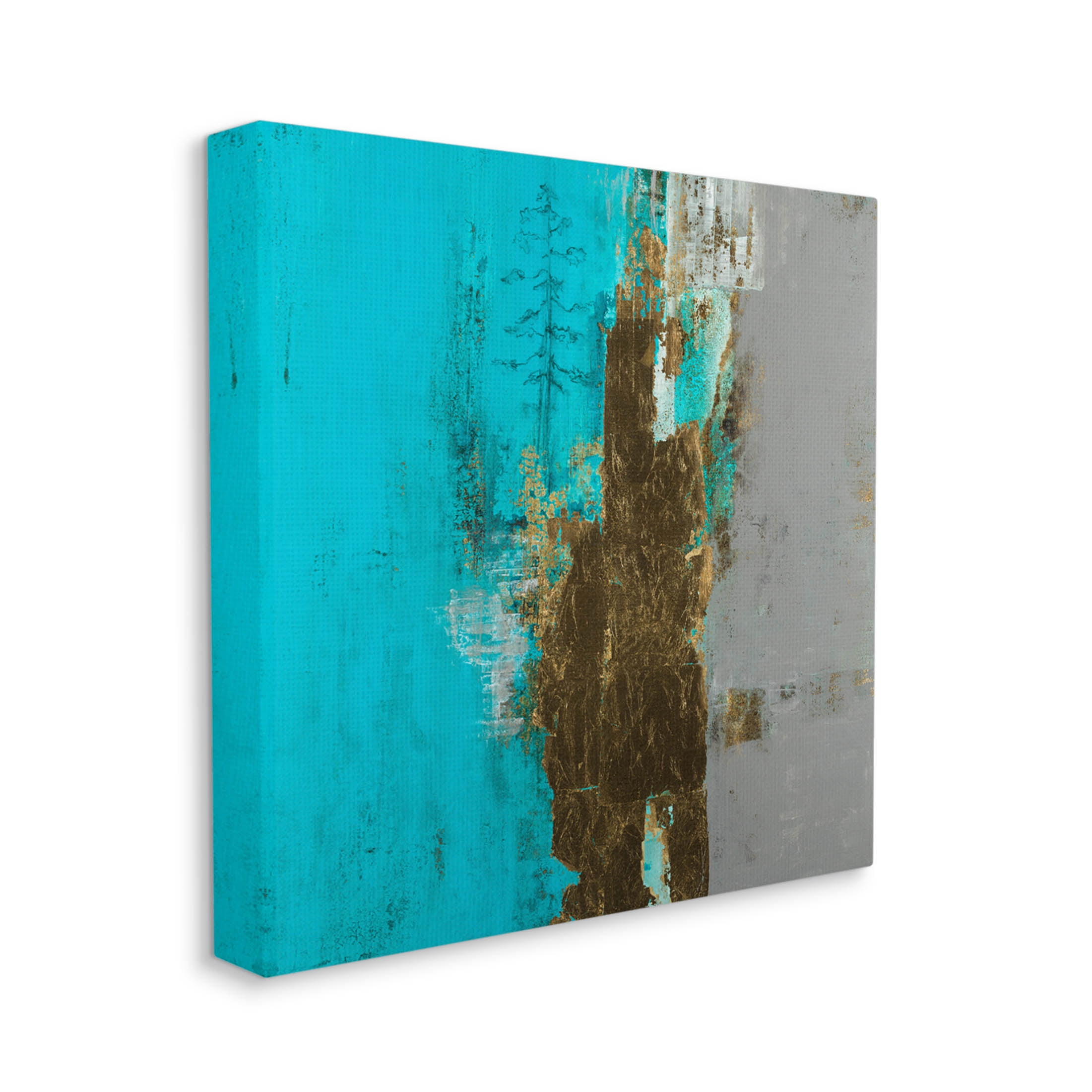 Stupell Industries Contemporary Urban Tree Collage Painting Gallery Wrapped Canvas Print Wall Art, Design by Ruth Fromstein