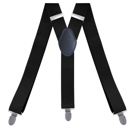Reinforced Metal Clip Suspenders for Men, Adjustable Y-Back Elastic Braces Designed for Demanding Work Trousers and Formal Wedding Wear 3.5*115CM