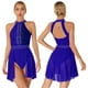 thumbnail image 3 of Vestido de baile lírico de Ballet con diamantes de imitación brillantes para mujer, vestidos de leotardo modernos con espalda descubierta, traje de actuación de baile y patinaje artístico, 3 of 5