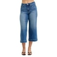 thumbnail image 2 of Mid Rise Crop Wide Leg Jeans, 2 of 10