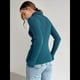 thumbnail image 5 of Suéteres Acanalados para Mujer, Lindos Suéteres de Punto de Cuello Alto, Ajustados y Cálidos Azul Neblina un Tamaño, 5 of 8