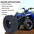 thumbnail image 3 of Towallmark 2pcs ATV All-Terrain Tires – Rubber Trail Mud Sand Off-Road Tires AT25x10-12 6PR TL KNIGHT, 3 of 7