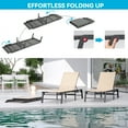 thumbnail image 6 of FHVIT Outdoor Chaise Lounge Chair, Foldable Patio Lounge for Tanning Poolside Yard Deck Chairs, 6 of 8