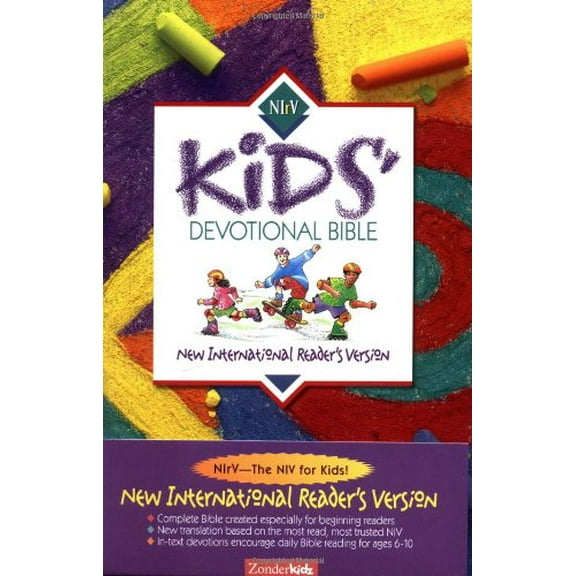 Pre-Owned NIrV Kids Devotional Bible Revised Paperback Zondervan