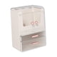 thumbnail image 1 of Vitrina para almacenamiento de cosméticos, organizador para el cuidado de la piel, puerta doble, tres capas con cajón, organizador de maquillaje Estilo B, 1 of 9