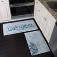 thumbnail image 1 of US States Design Non Skid Washable Kitchen Mats & Rugs Set of 2 - Multipurpose Low Pile Area Rugs - Set of 44 x 24 and 31.5 x 20 Inches Floor Mats, 1 of 7