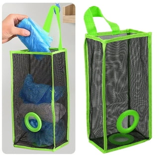 1pc, Plastic Large Wall-mounted Garbage Bag Storage Box, Household  Punch-free Plastic Bag Storage And Fini… in 2023