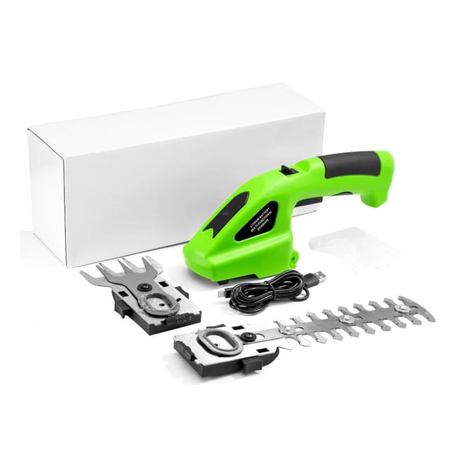 Tijeras para cortar cercas eléctricas 2 en 1 de alta potencia kkiuop, tijeras para reparar, tijeras eléctricas de litio recargables para desmalezar, cortadora de jardinería O5R8, mini cortadora de se