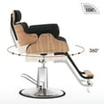thumbnail image 2 of BarberPub Modern Hydraulic Salon Chair, Swivel Barber Chair, 2 of 8
