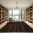 thumbnail image 2 of ODIKA 9'x12' Washable Area Rug Plaid Check With Bold Tartan Gingham Farmhouse Accents Buffalo Flowing Dynamic for Dining Room, Basement, Large Office, Non-Slip Chair-Friendly, 2 of 7
