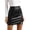 Black, variant on Womens Fuax Leather Short Skirt High Waisted Bodycon Pencil Mini Skirts Trendy Solid Color Stretch Tight Pencil Skirt for Night out Party Wear Black XXL