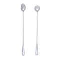 thumbnail image 5 of Guiexla Stirring Spoon Stainless Steel Double Headed Long Handle Bar Spoon Cocktail Mixing Stirrers Bartender Drink Stirrer Ice Spoon Fork Cocktail Spoon, 5 of 8