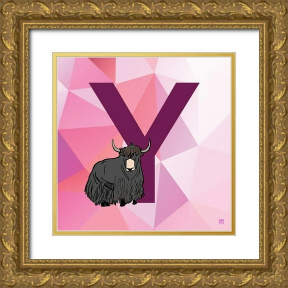 Perrenoud, Aubree 15x15 Gold Ornate Wood Framed with Double Matting Museum Art Print Titled - Y