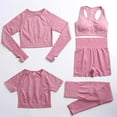thumbnail image 2 of Conjunto de sujetador de Yoga sin costuras para mujer, Top corto, mallas, ropa deportiva, ropa de entrenamiento, ropa atlética, trajes de realce para gimnasio y Fitness, 2 of 5