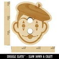 thumbnail image 2 of French Mime with Beret Wood Buttons for Crochet Knitting Sewing DIY Craft - 0.75 Inch Small (12pcs), 2 of 7