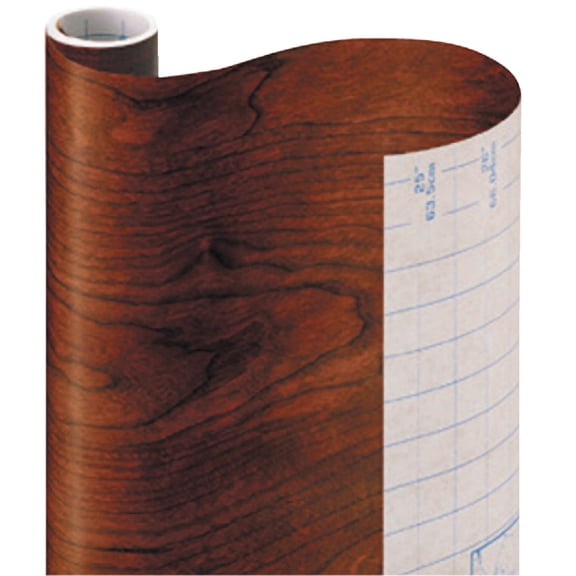 Con-Tact Brand Creative Covering Self-Adhesive Vinyl Drawer and Shelf Liner, 18'' x 9', Cherry Woodgrain