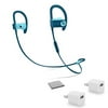 Beats by Dr. Dre Powerbeats3 In-Ear Wireless Headphones Pop Blue MRET2LL/A with 2x USB Wall Adapter Cubes + More