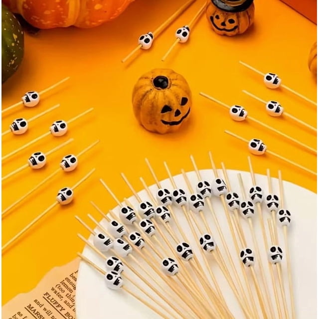 Brochetas de calavera para fiestas temáticas