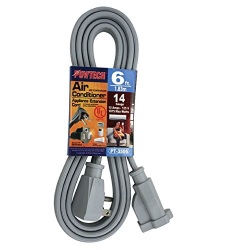 6-foot 15A/125V BRAND NEW Air Conditioner/Major Appliance Extension Cord 