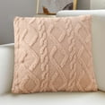 thumbnail image 4 of Geometric Patterned Throw Pillow - Extended Length Lumbar Support Cushion for Sofa and Living Room - 12 x 24 Inches ( Beige ), 4 of 8