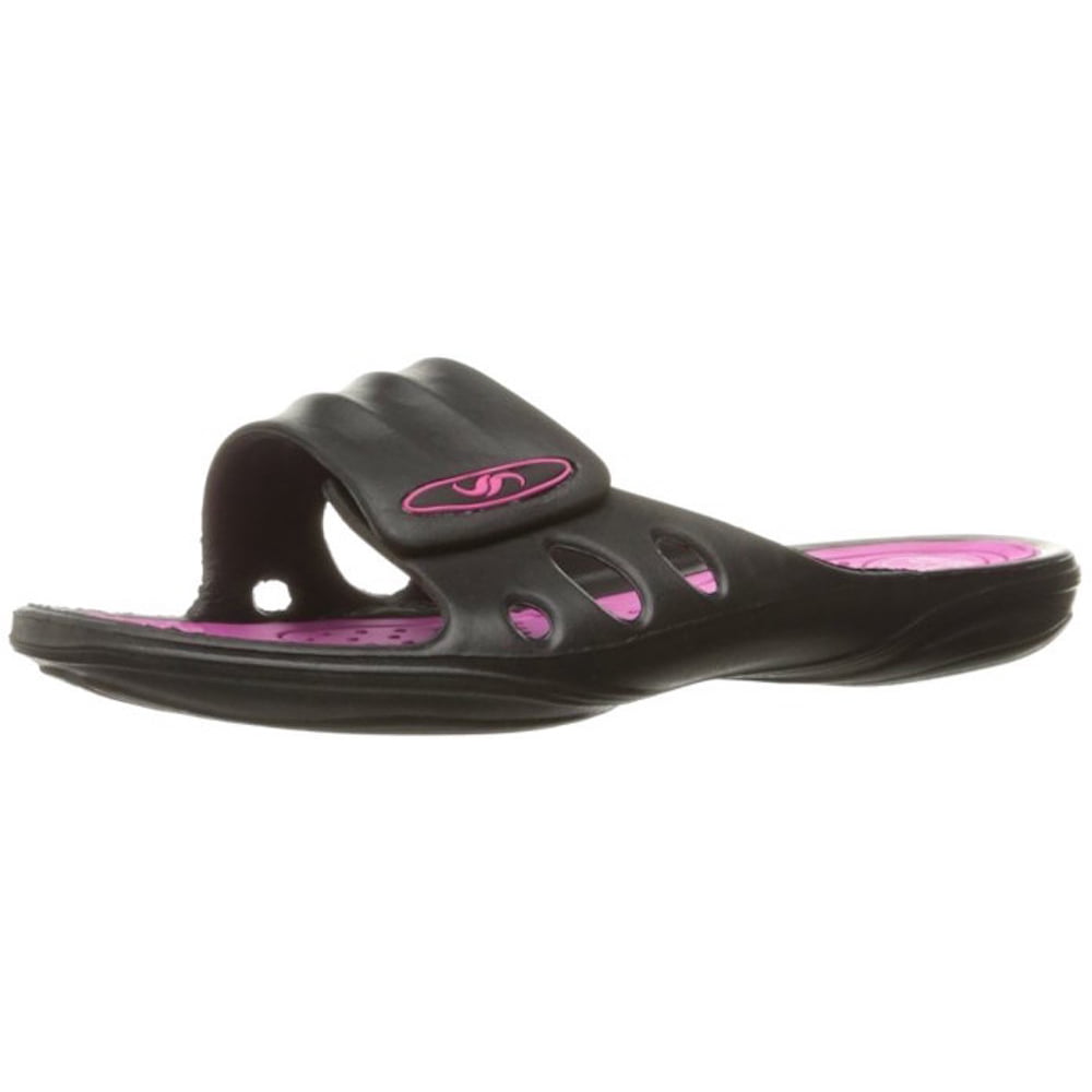 Shoe Shack Womens Velcro Anti Slip Comfy Slide Sandals