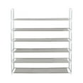 thumbnail image 4 of Simply Essential 6-Tier Fabric Shoe Rack in Grey, 4 of 5
