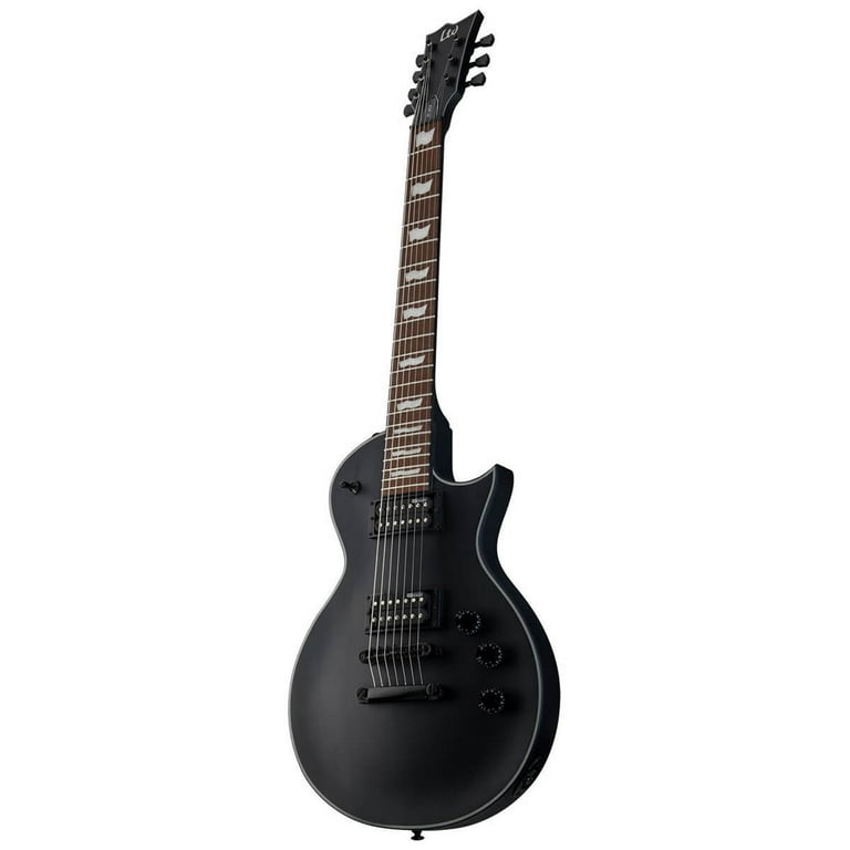 ESP LTD EC-257 Black Satin 7 String Electric Guitar