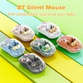 thumbnail image 4 of SharkTRUE Built-in Doll Wireless Bluetooth Mouse with Magnetic Full Type-C Rechargeable Mouse,Less Noise Portable USB Cordless for PC,Computer,Notebook(Gray/Green/Orange/Milk Tea Color/), 4 of 8