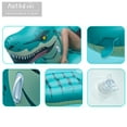 thumbnail image 4 of EIMELI Inflatable Dinosaur Pool Float for Boys Girls Adults 104‘‘ Giant T-Rex Floatie Summer Beach Swimming Pool Inflatables Ride on Party Pool Toys Raft Lounge Kids Tyrannosaurus Rex Toy, 4 of 6