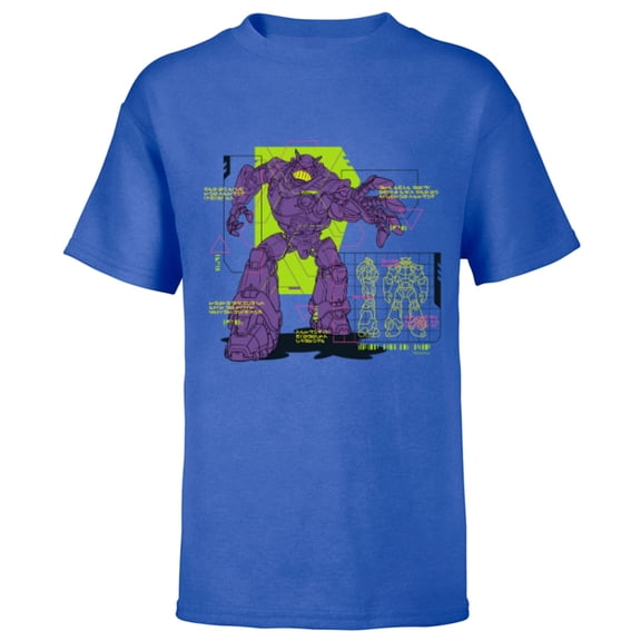 Disney and Pixar’s Lightyear Emperor Zurg Blueprint - Short Sleeve T-Shirt for Kids - Customized-Royal