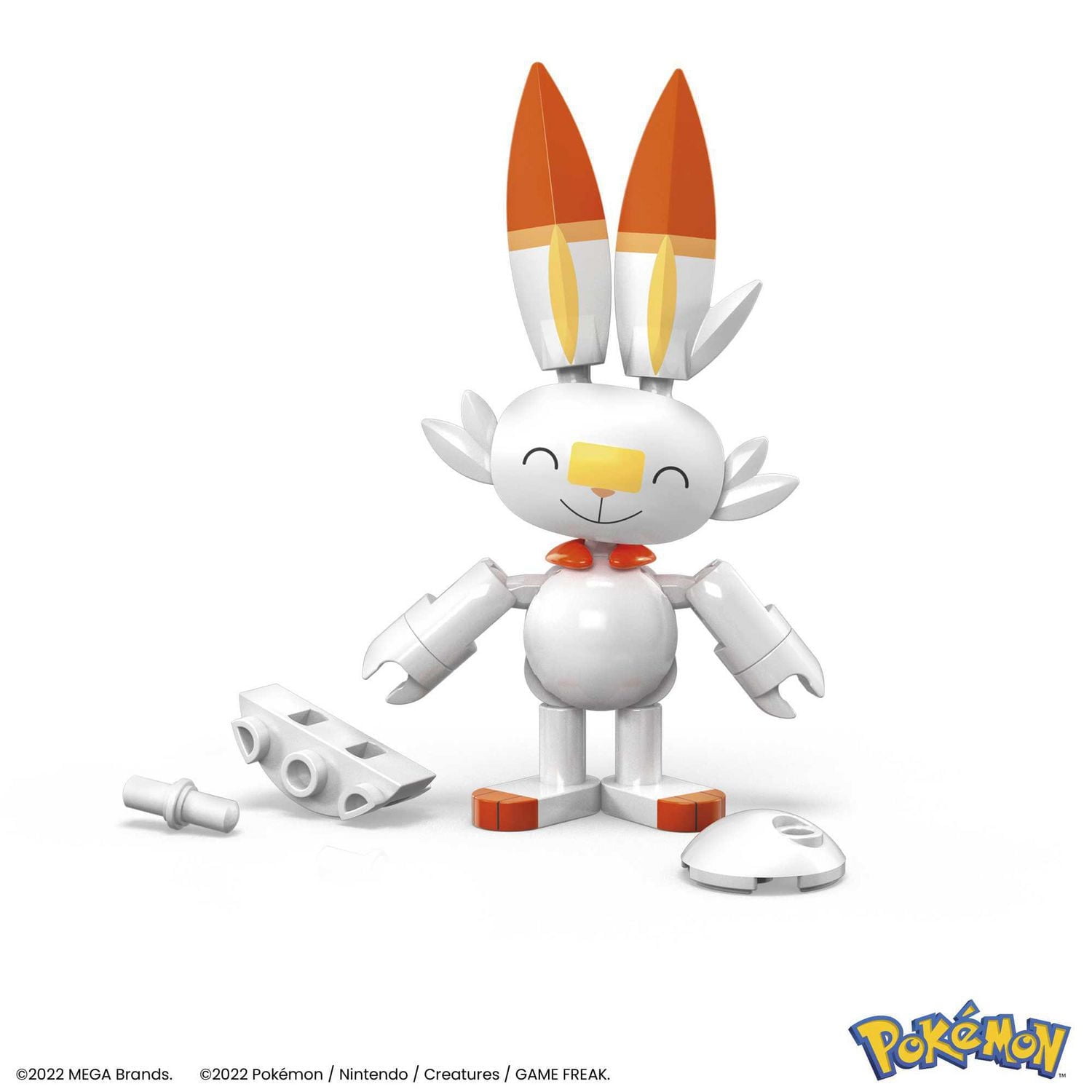Pokémon Action Figure Building Set, Buildable and Posable Scorbunny