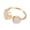 Ghostwhite, variant on Druzy Agate Cuff Ghostwhite Ring Sterling Silver Dyed Statement Polished Comfort Fit Size 8 Adjustable 18mm P392