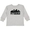 thumbnail image 3 of Inktastic Pittsburgh Skyline Grunge Boys or Girls Long Sleeve Toddler T-Shirt, 3 of 5