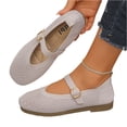 thumbnail image 5 of Willtoo Women's Mary Jane Flats Comfortable Dressy Ballet Flats Casual Round Toe Slip On Washable Knitted Fabric Office Work Woman Shoes, 5 of 6