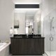 thumbnail image 2 of Aipsun Lámparas de tocador negras modernas de 32,6 pulgadas, luz LED negra para pared de baño, accesorios de iluminación para baño arriba y abajo, luz blanca 5000K, 2 of 5