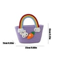 thumbnail image 2 of Easter Basket, Easter Rainbow Baskets for Kids, Girls Boys Easter Basket, Easter Basket for Boys Girls Baby Kids First Easter Gifts, 2 of 6