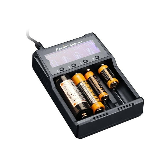 Fenix Chargeur de Batterie ARE-A4, Compatible avec Différents Types de Batteries
