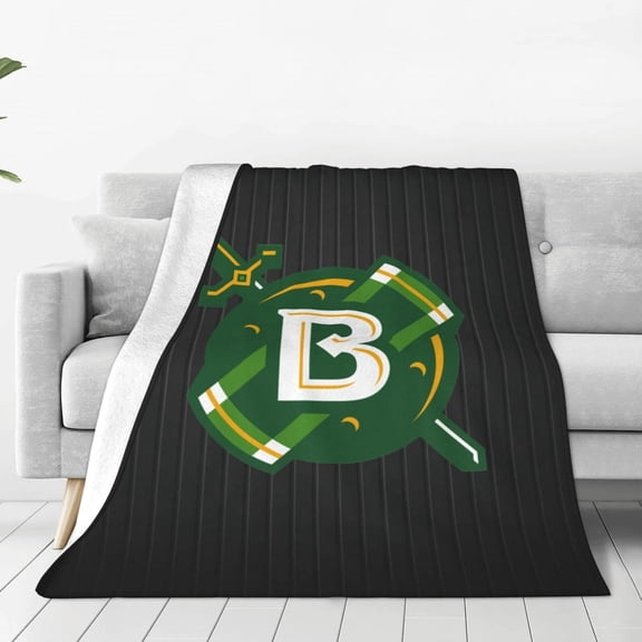 University of Belhaven Blazers Fleece Blanket, Very Soft Microfiber Flannel Blanket for Couch Warm and Cozy for All Seasons, Star Background